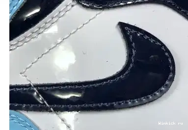 LEATHER PATENT UNC CHILL JORDAN 1 AIR BLUE 0705